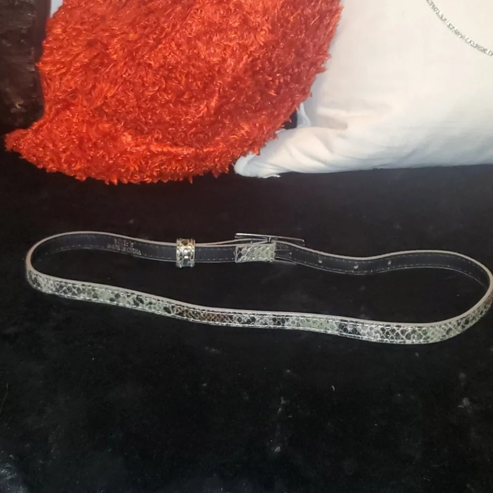 Faux Snakeskin Belt